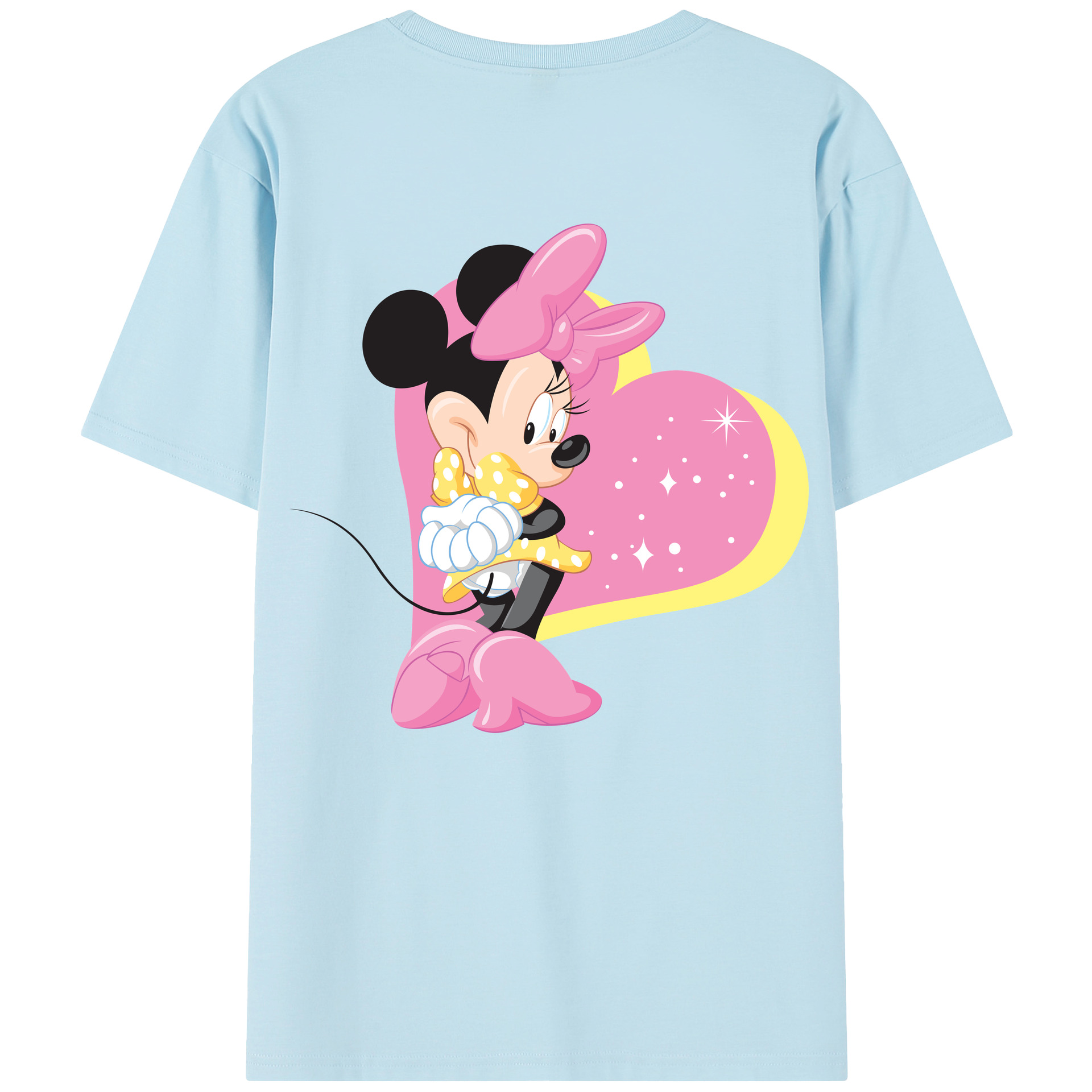 （画像用） ミッキーマウス Mickey Mouse 綿100％半袖Tシャツ（背面プリント）